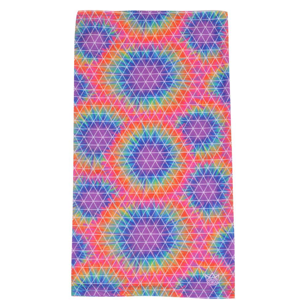 Rainbow Tie‎ Dye Face Wrap Gator Mask Tube Bandana Lightweight Stretch NWT